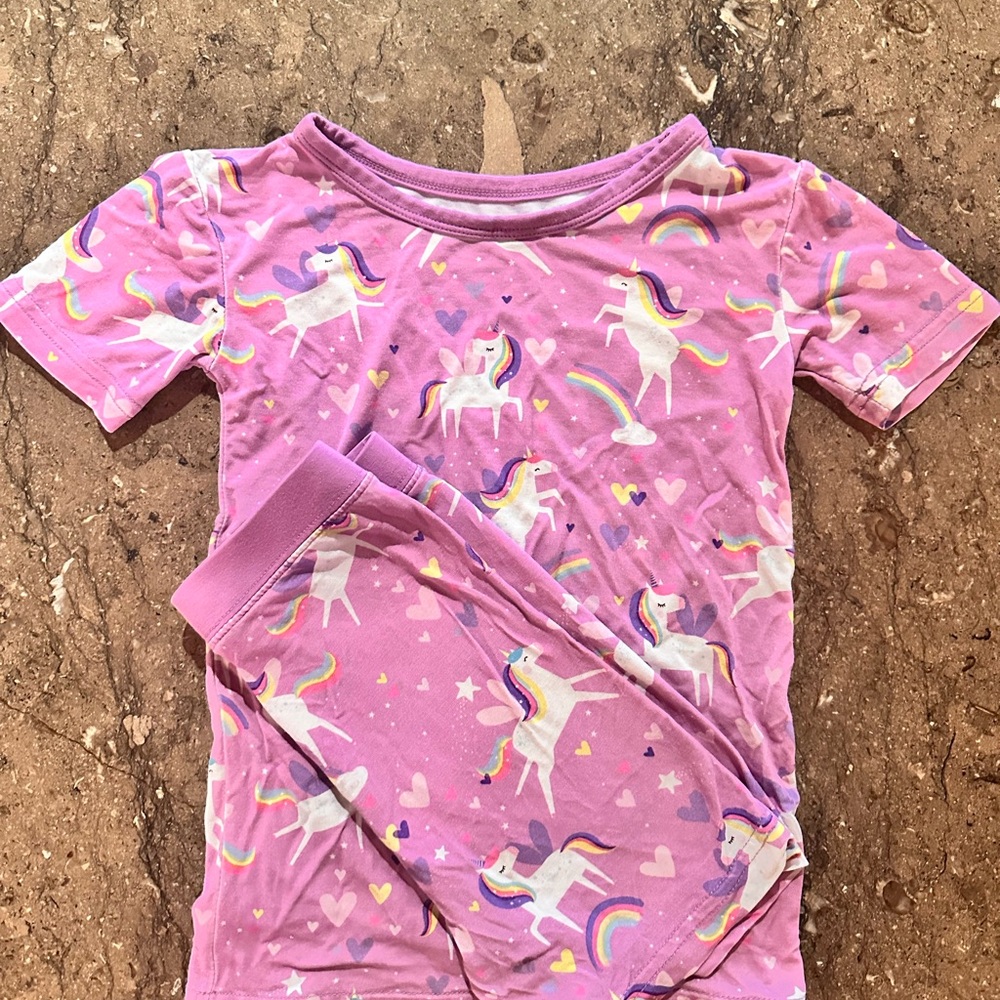 Little Sleepies Pink Unicorn Pajamas